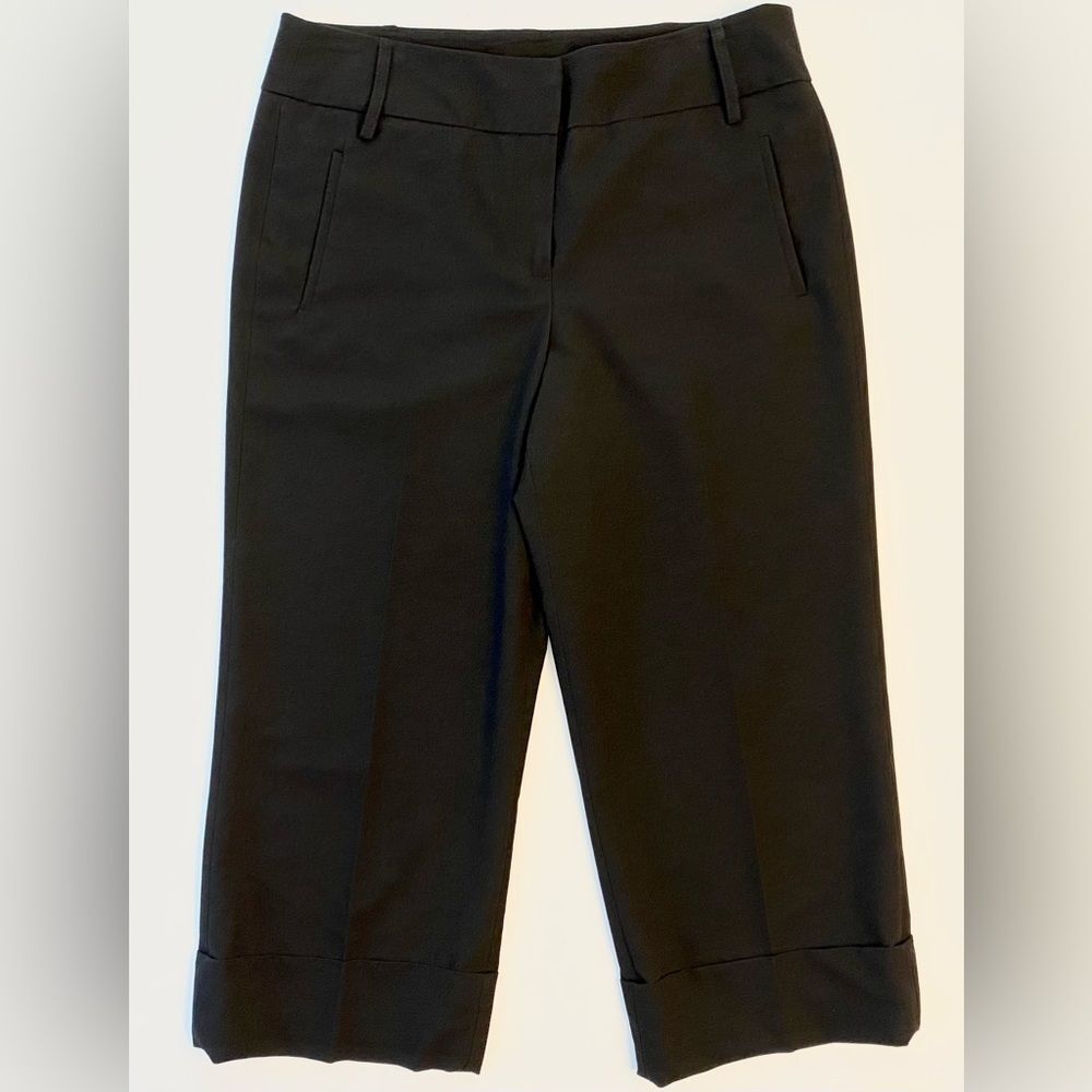 Sandro Wide Leg Crop Pants Black Size 10 Work Dress Sportswear Career Stovepipe